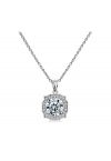 Pointed Edge Moissanite Diamond Necklace