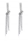 Full Diamond Tassel Dangle Earrings