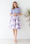 Enchant Me Wisteria Flare Midi Skirt