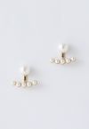 Distinctive Pearl Trim Earrings