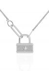 Star Lock Moissanite Diamond Necklace