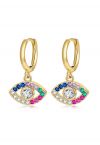 Devil Eye Multicolor Stone Earrings