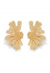 Golden Floral Earrings