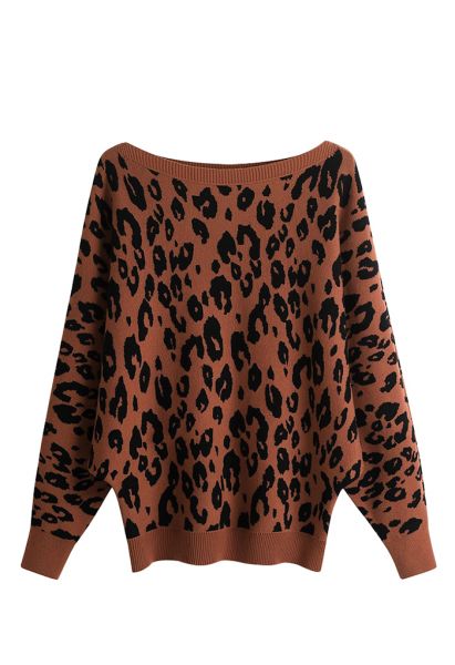 European And American Women's Sexy Vintage Jacquard Leopard Print