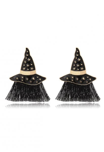 Starlight Witch Hat Tassel Earrings