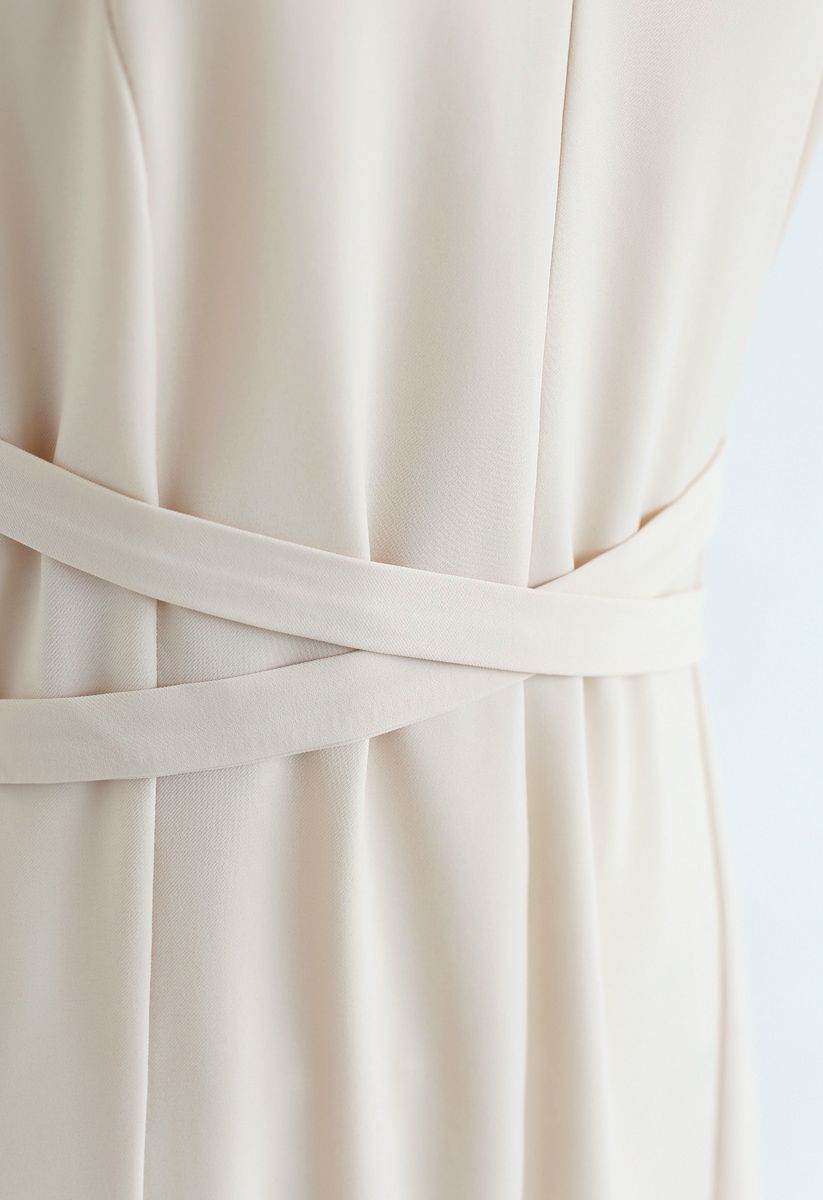 Split Shift Adjustable Cami Dress in Cream - Retro, Indie and Unique ...