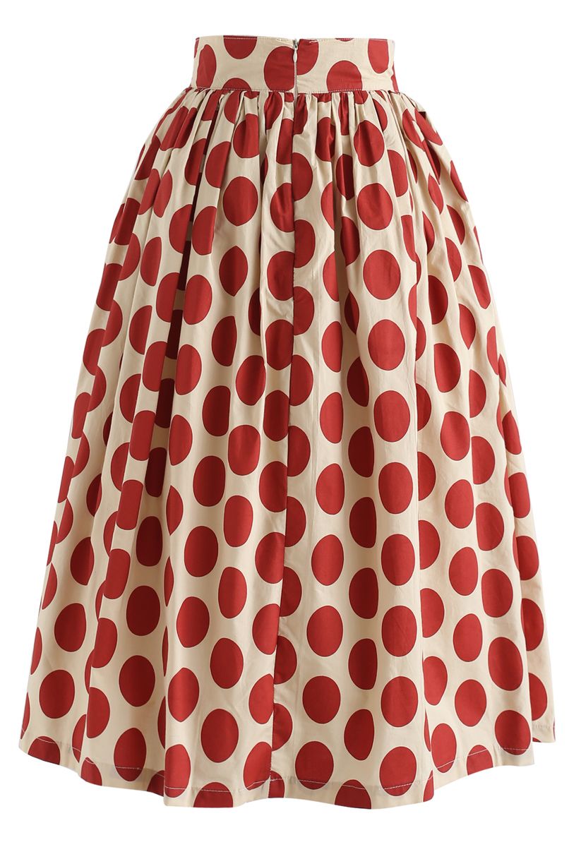 red vintage skirts
