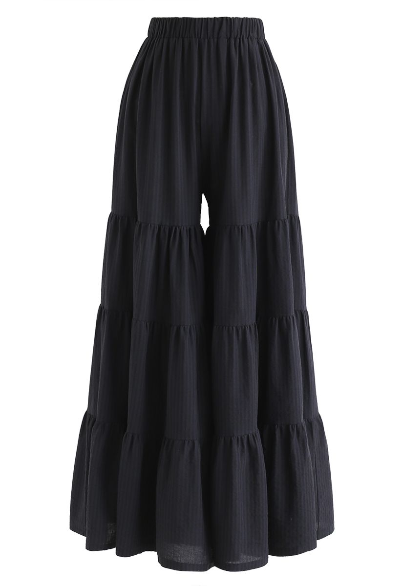 Classic Black Wide Leg Pants - Pretty Little Hangers
