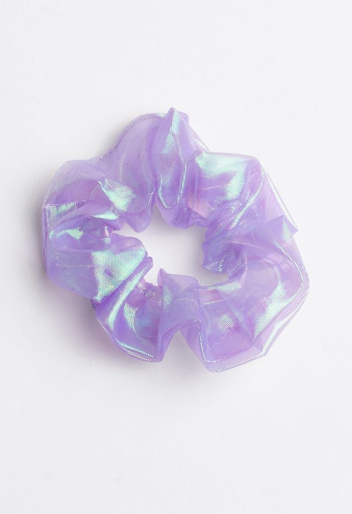 6-Pack Holographic Organza Scrunchies