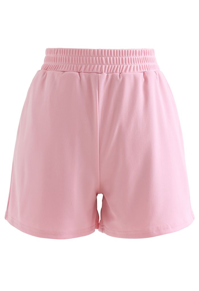 Cutout Tie Back Crop Top and Shorts Set in Pink - Retro, Indie and ...