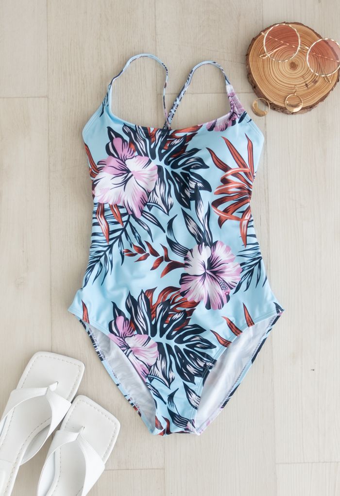Retro Tropical Youth One Piece Swimsuit