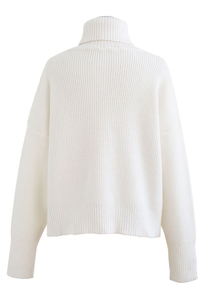 Rebel Heart Cropped Turtleneck Sweater - Hunter, Fashion Nova, Sweaters