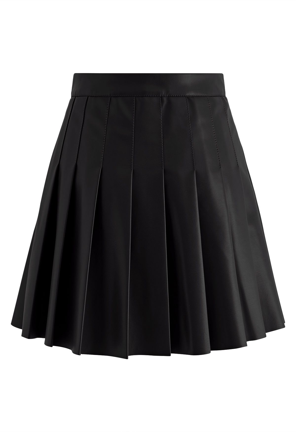 Black High Waist Pleated Woolen Skirt  Pleated flare skirt, Flare skirt,  Black pleated mini skirt