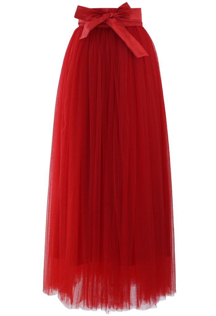 Maxi Tulle Prom Skirt in - Indie and Unique Fashion