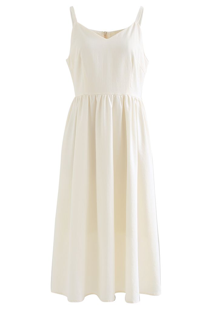 Just That Simple Cotton Cami Dress in Cream - Retro, Indie and Unique ...