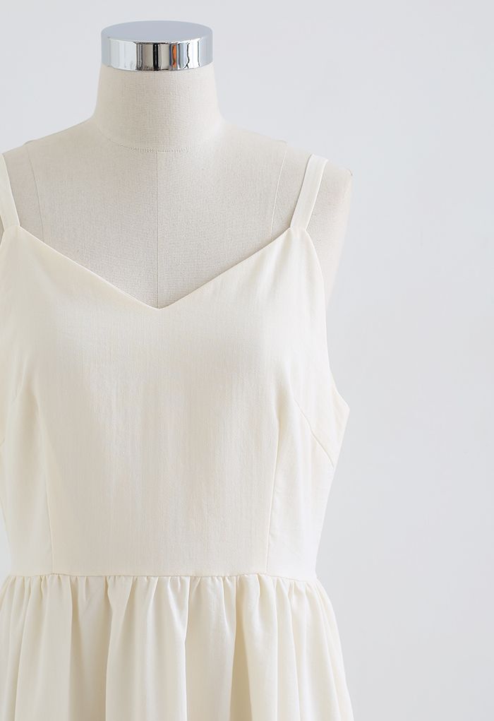 Just That Simple Cotton Cami Dress in Cream