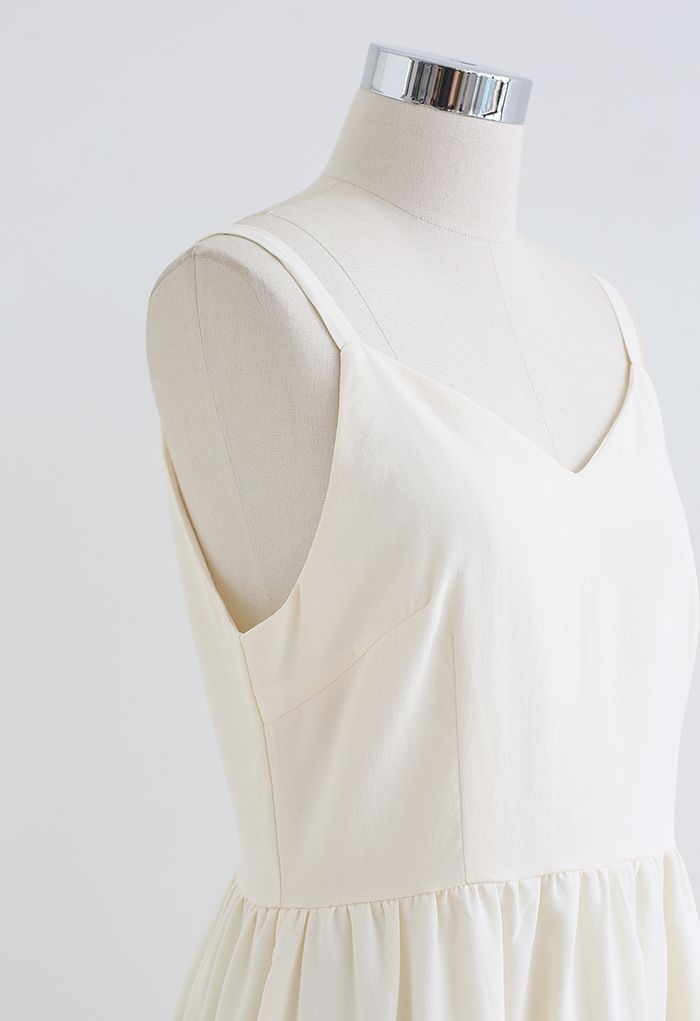 Just That Simple Cotton Cami Dress in Cream - Retro, Indie and Unique ...