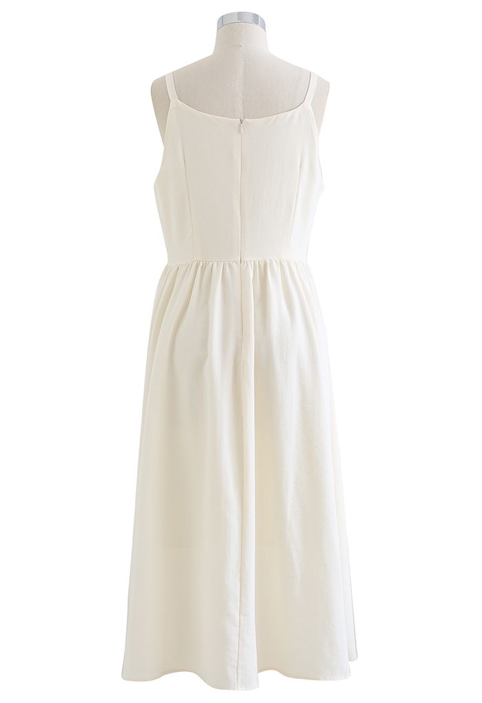 Just That Simple Cotton Cami Dress in Cream