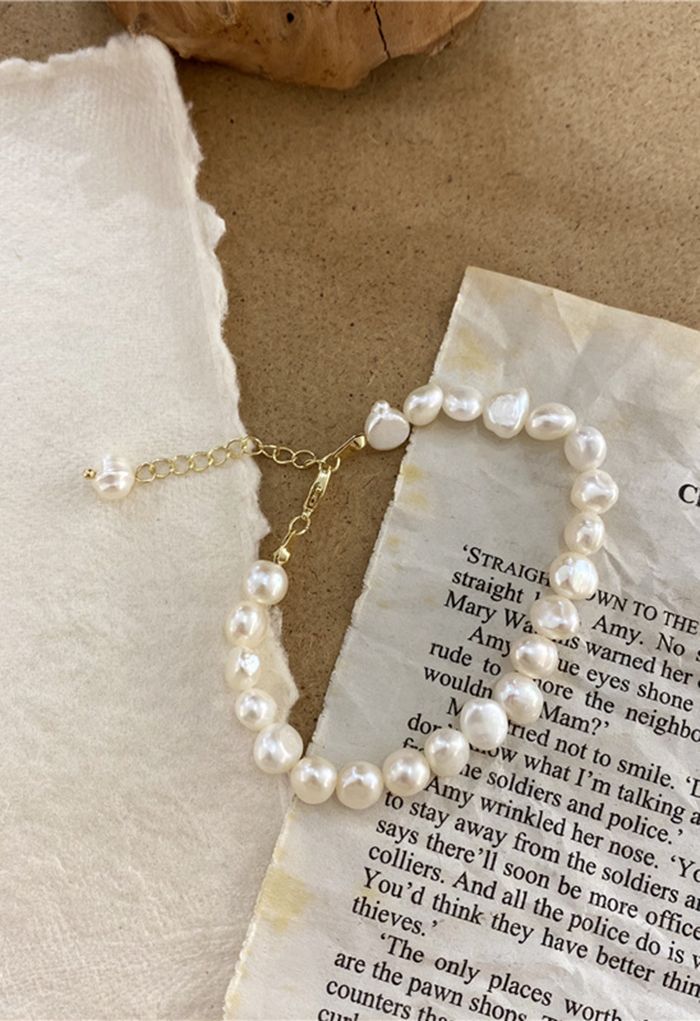 All-Natural Freshwater Pearl Bracelet - Retro, Indie and Unique Fashion