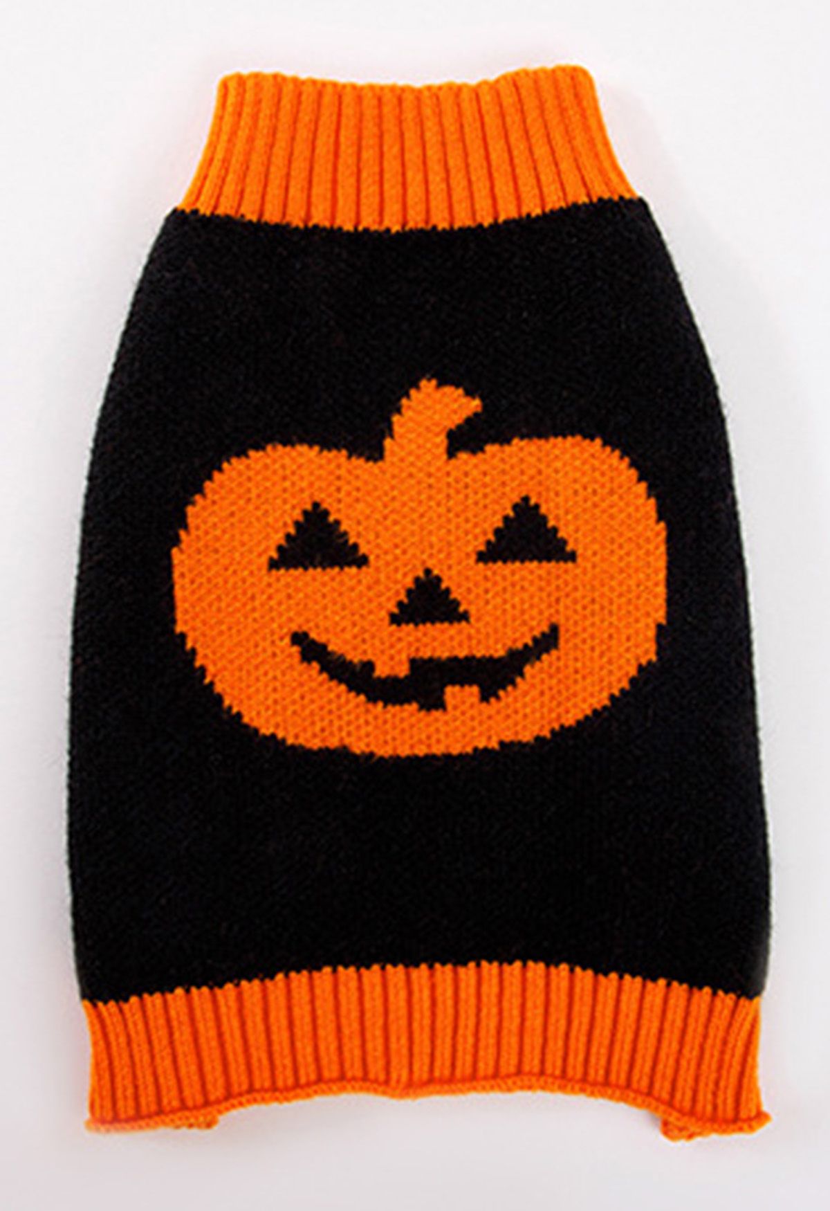 Pumpkin Jacquard Puppy Dog Sweater