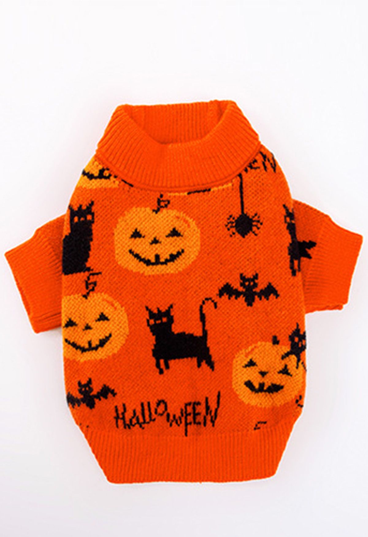 Halloween Vibe Jacquard Puppy Dog Sweater