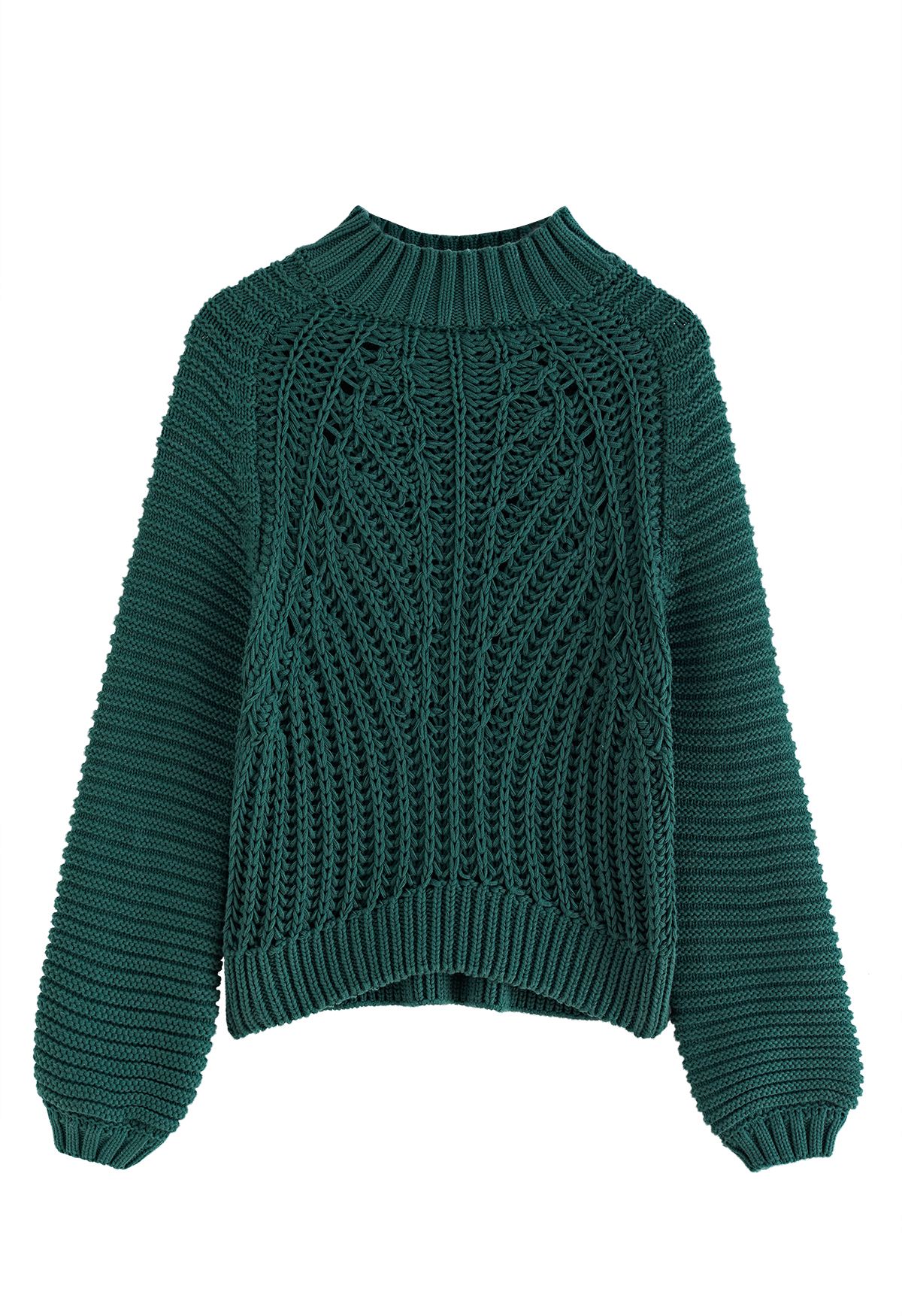Heavy Ribbed Cropped Sweater