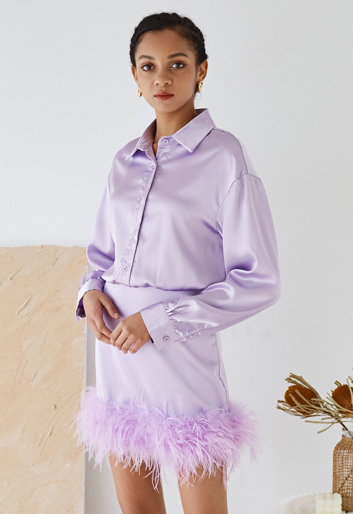 Louis Vuitton Purple Silk Ruched Ruffled Dress With Bow 
