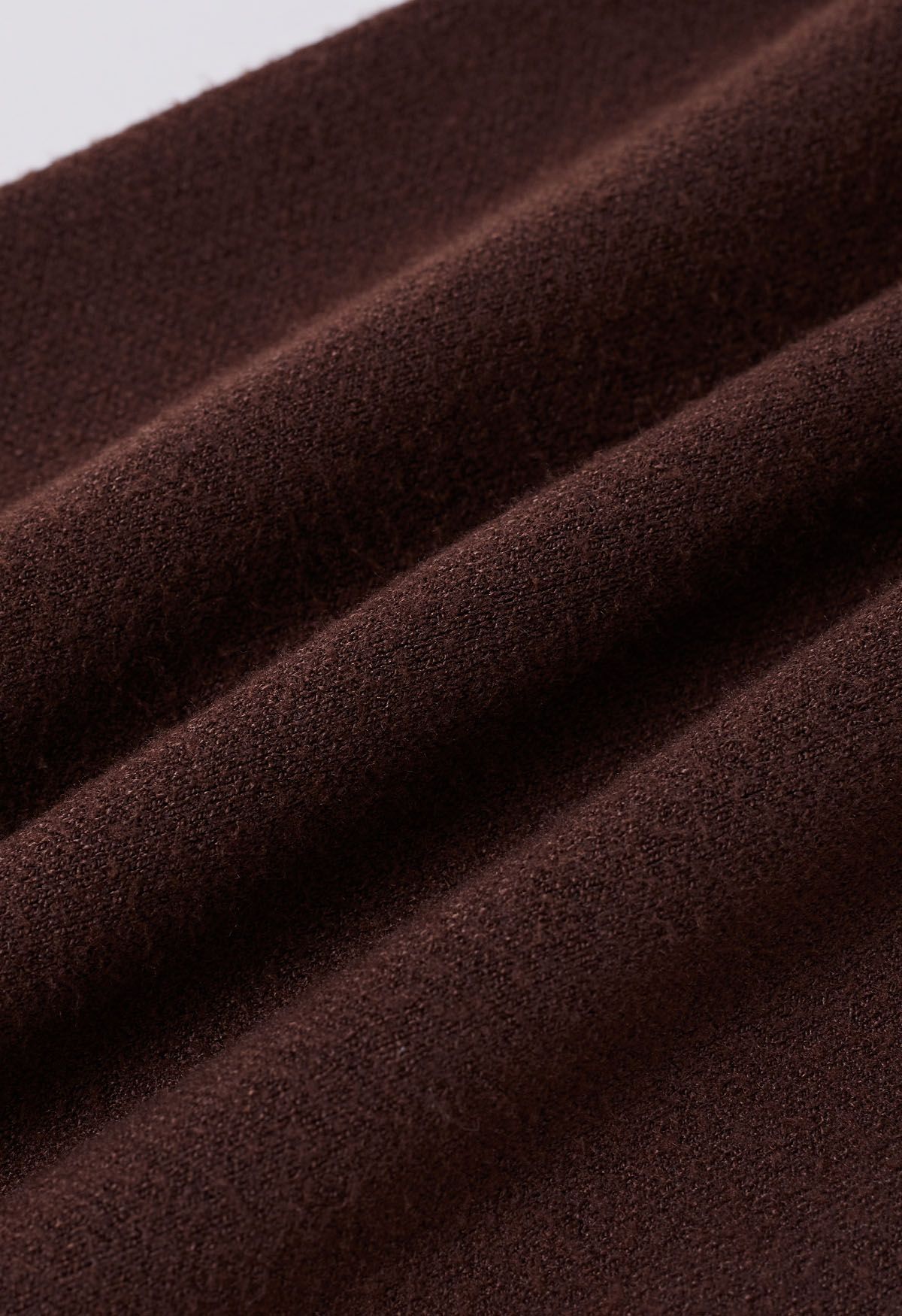 Seam Line Soft Knit Pants in Brown