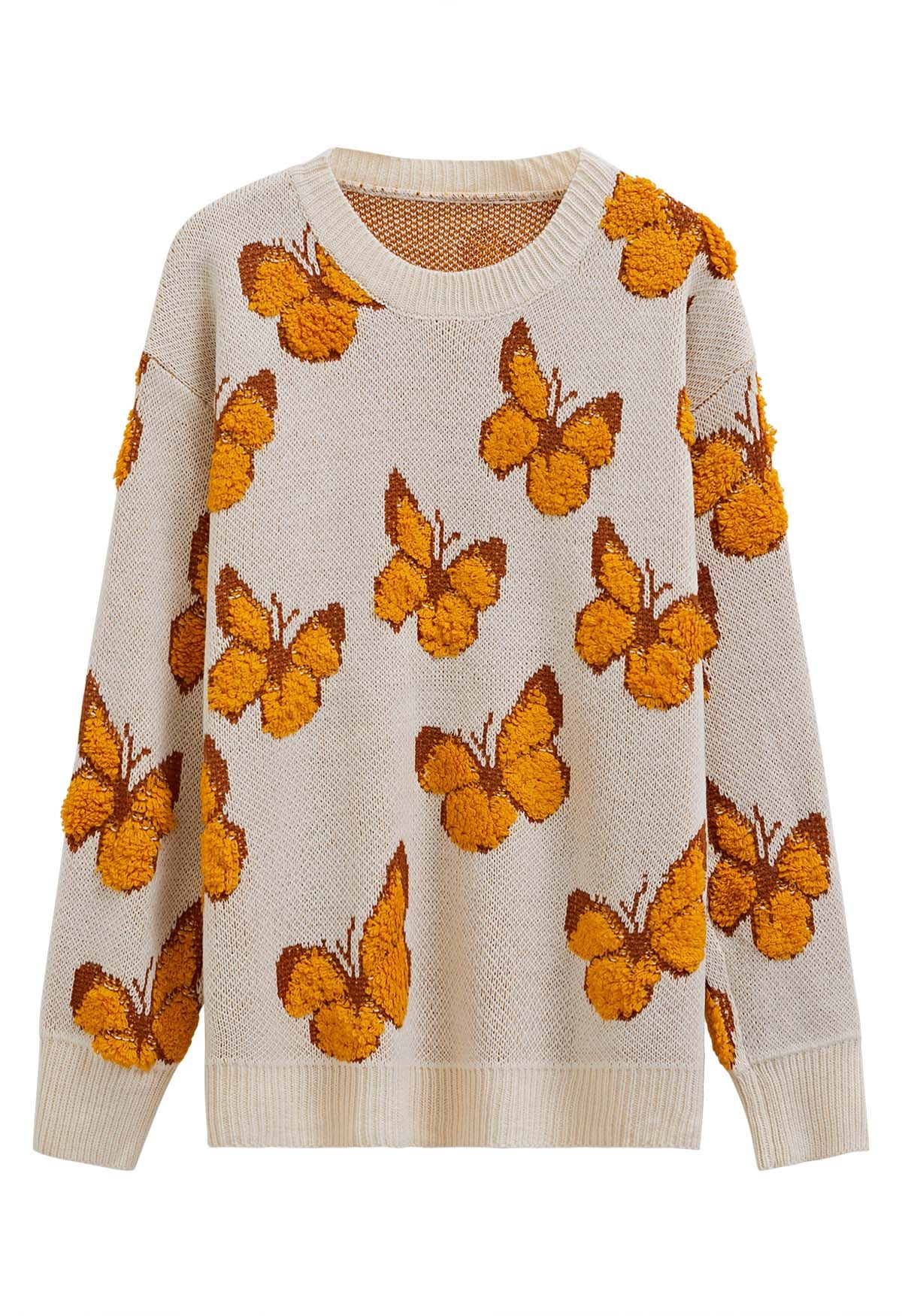 VINTAGE LOOK BUTTERFLIES SWEATER CLIP BY JUMBL  Fashion, Butterfly sweater,  Outfit accessories