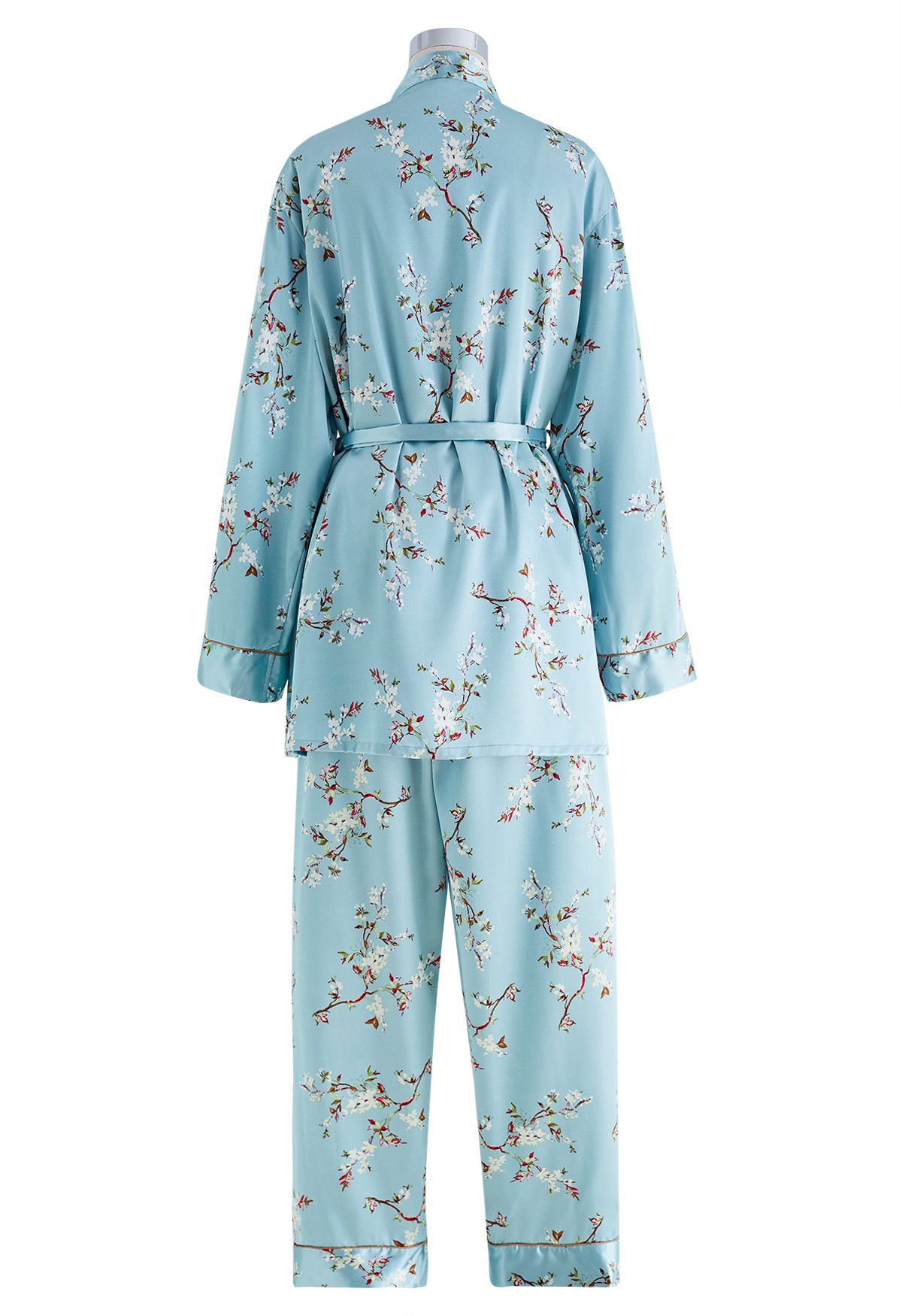 Plum Blossom Four-Piece Pajama Set