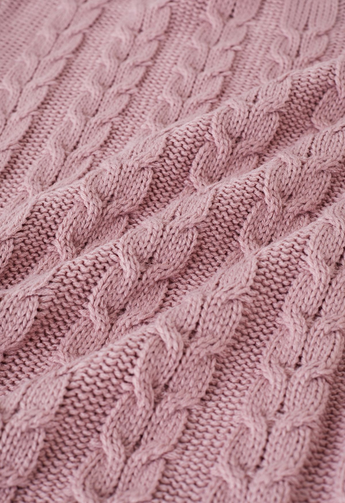Organic Cotton Cable Knit. CABLE KNITS ( Abbotsbury, Unbleached Dyeable )