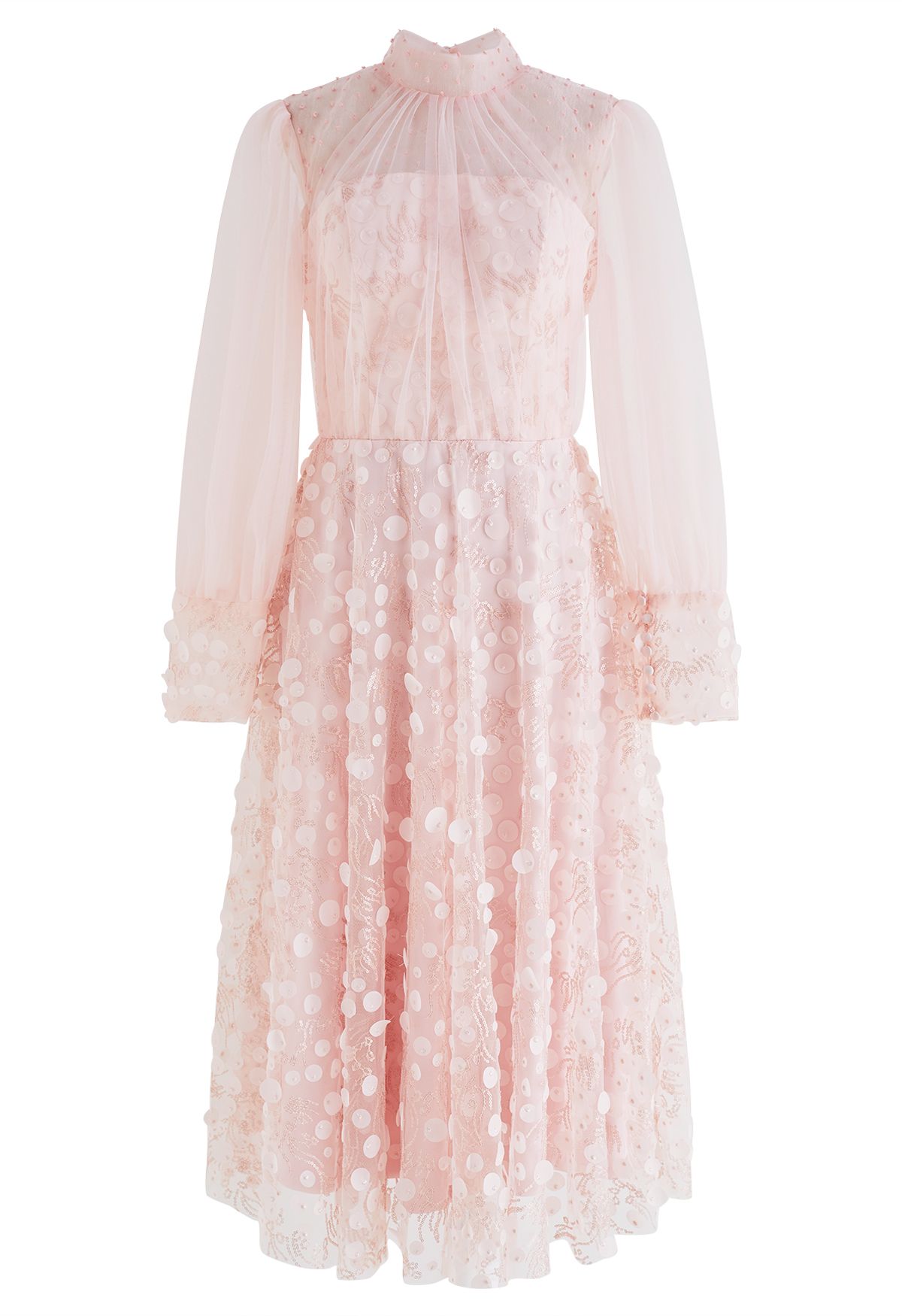Dreamtime Pink Mesh Tulle Dress - Retro, Indie and Unique Fashion