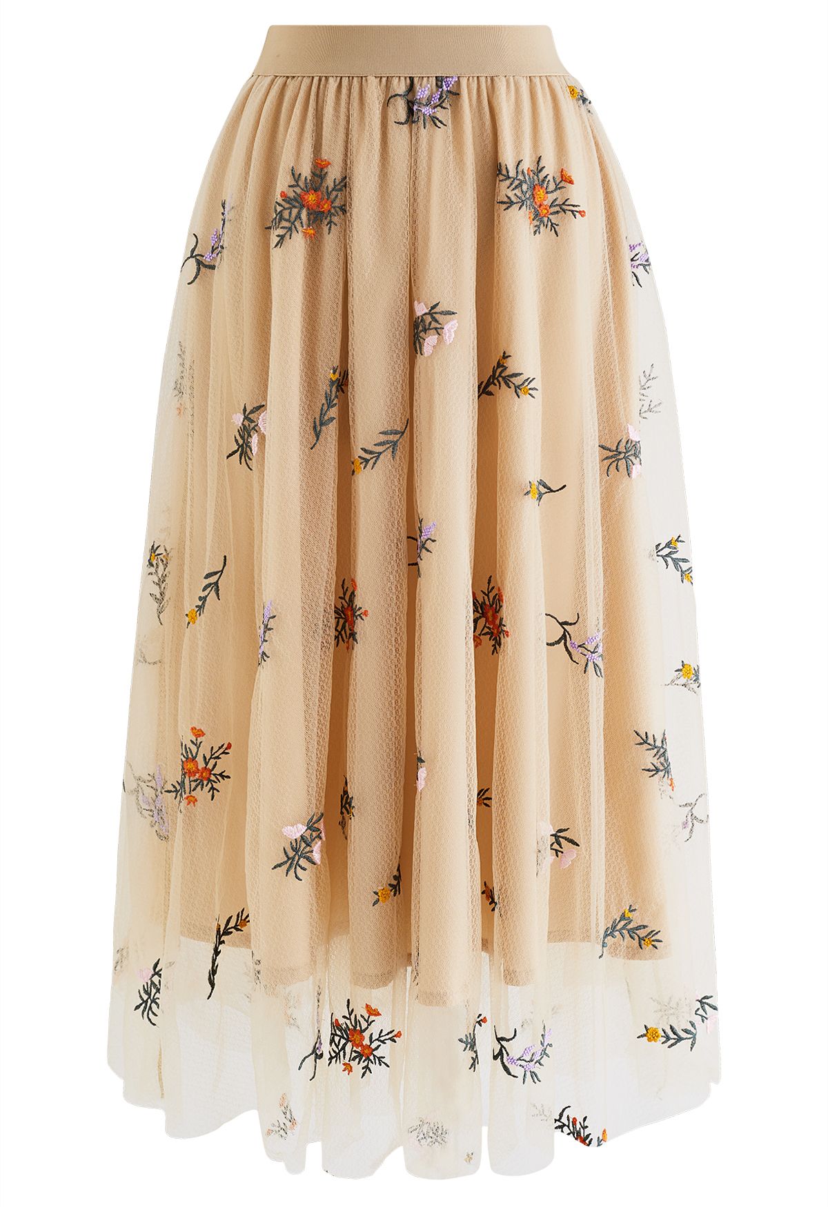 楽天カード分割】 最急値下げ CLANE FLORET EMBROIDERY SKIRT