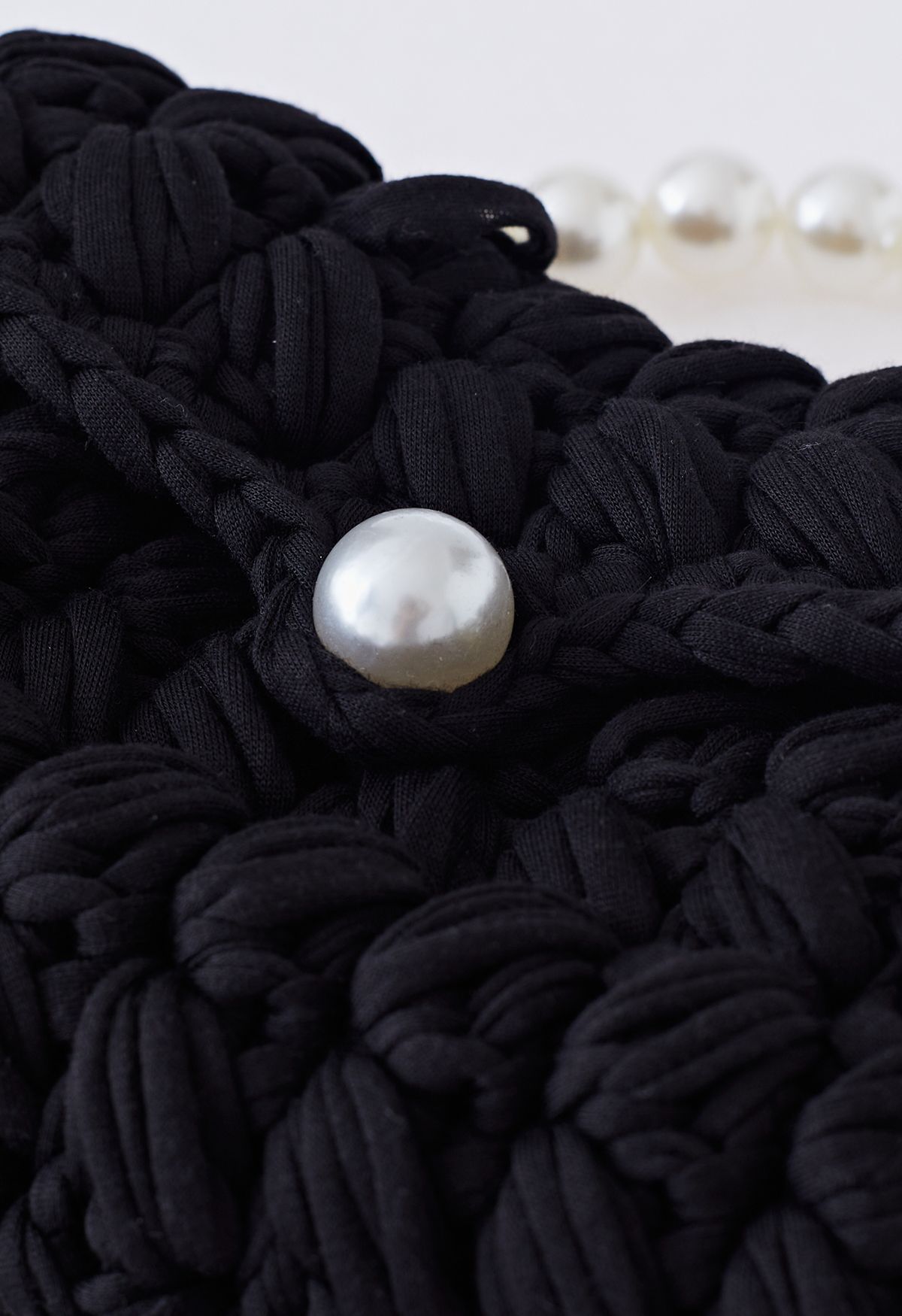 Tweed Knit Chain Detail Skater Dress