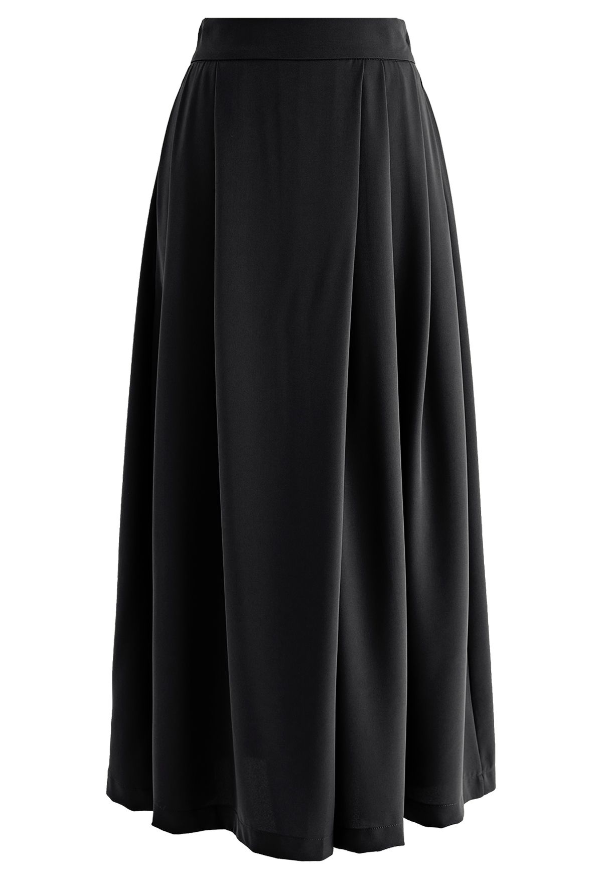 Easeful Pleated Wide-Leg Pants in Black - Retro, Indie and Unique Fashion