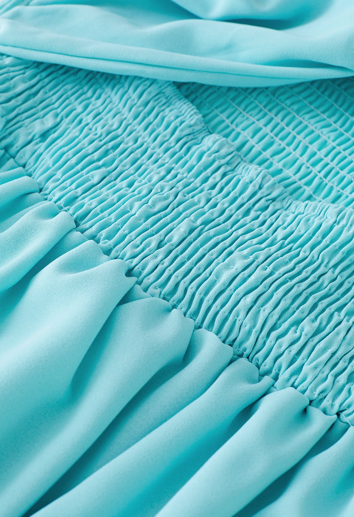 Twist Cutout Shirred Cami Maxi Dress in Mint - Retro, Indie and Unique ...