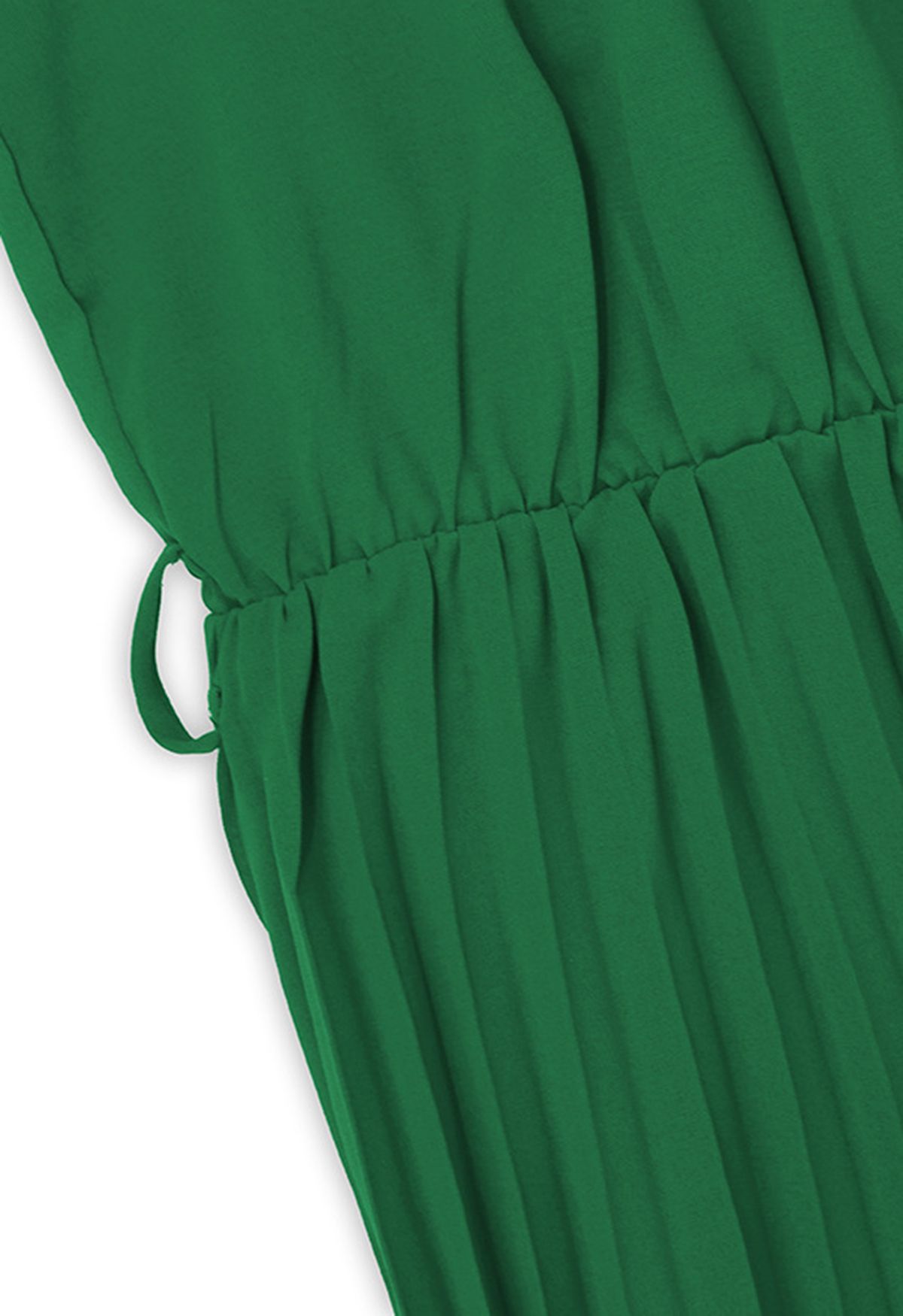 Halter Neck Tie Waist Pleated Dress in Green - Retro, Indie and Unique ...