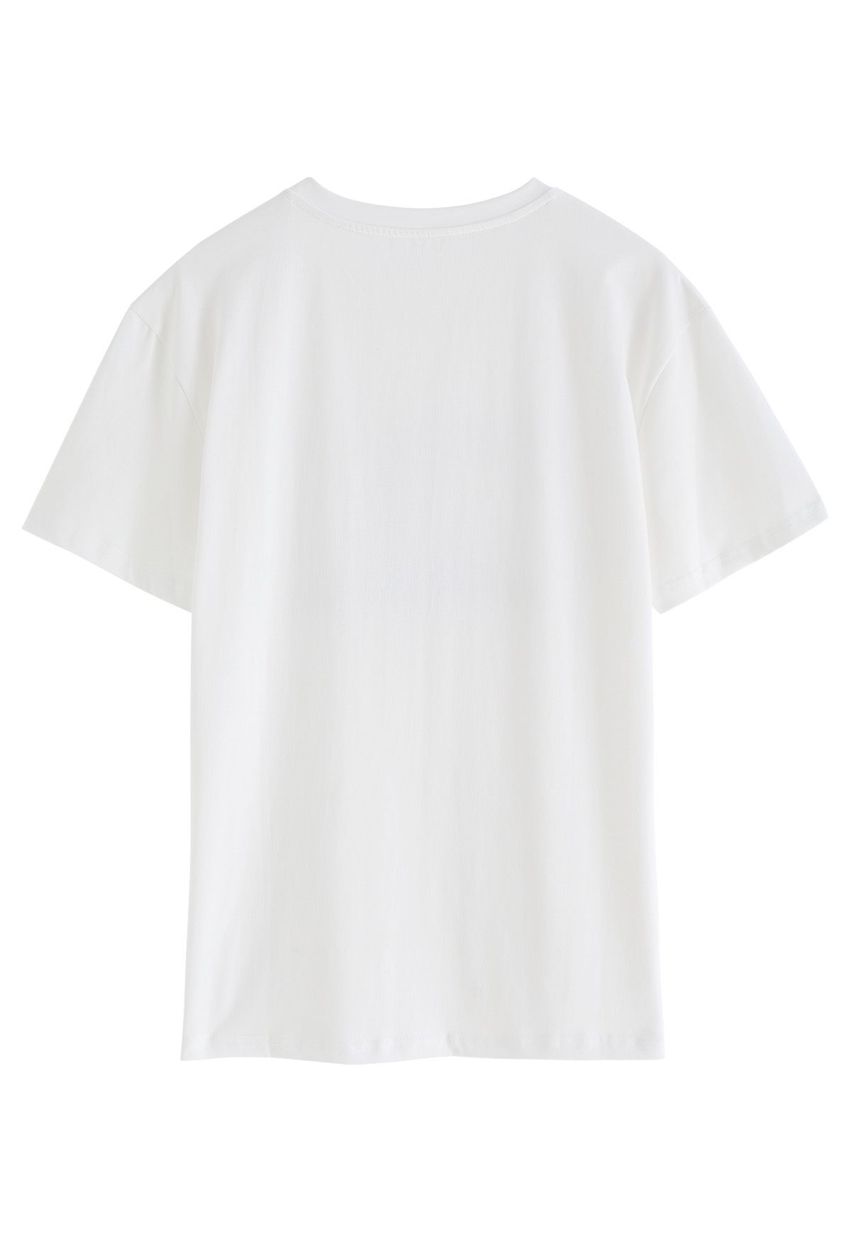 Central Garden Crew Neck T-Shirt in White