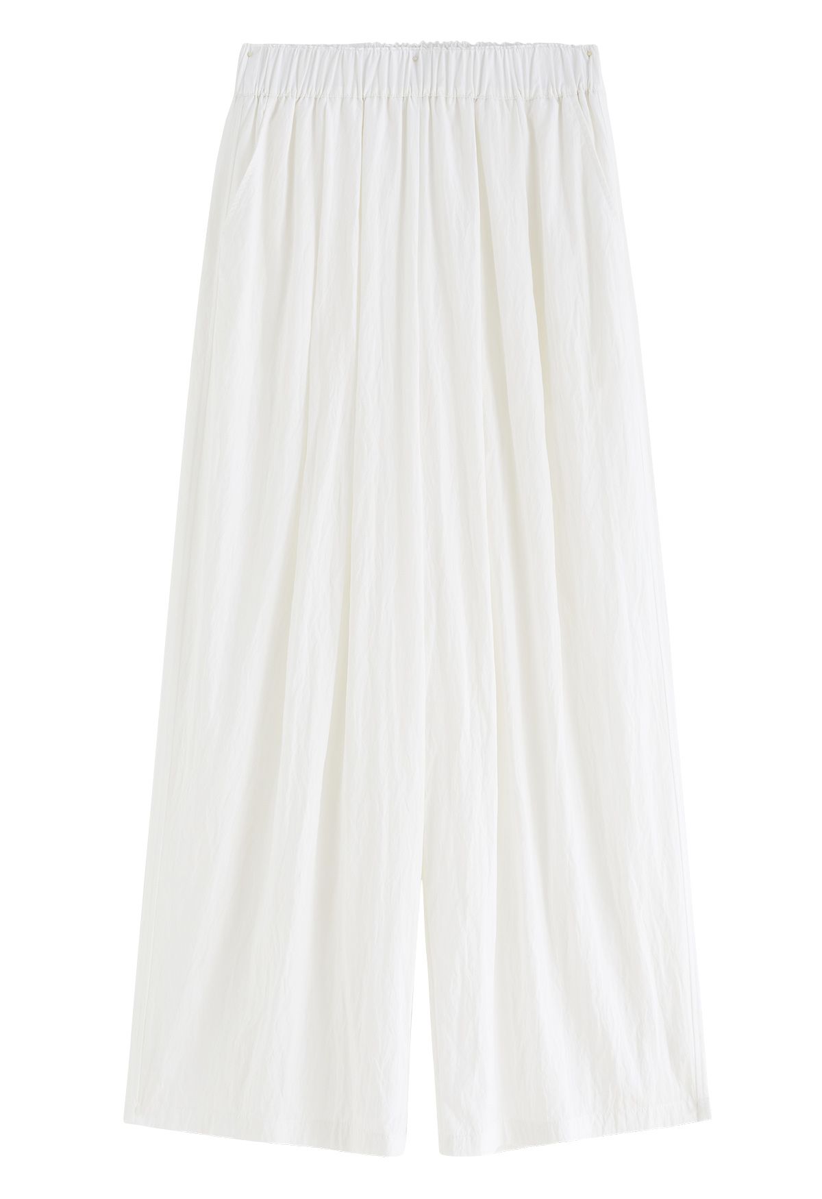 Breezy Ease Wide-Leg Pants in White