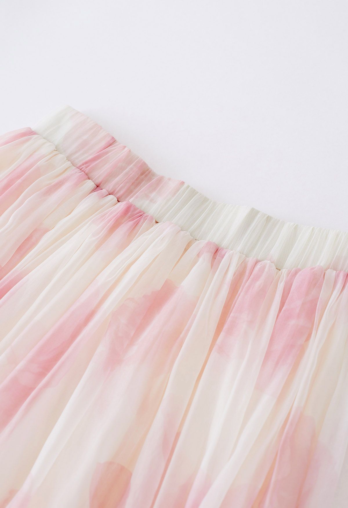 Can't Let Go Sheer Maxi Skirt in Pink Rose