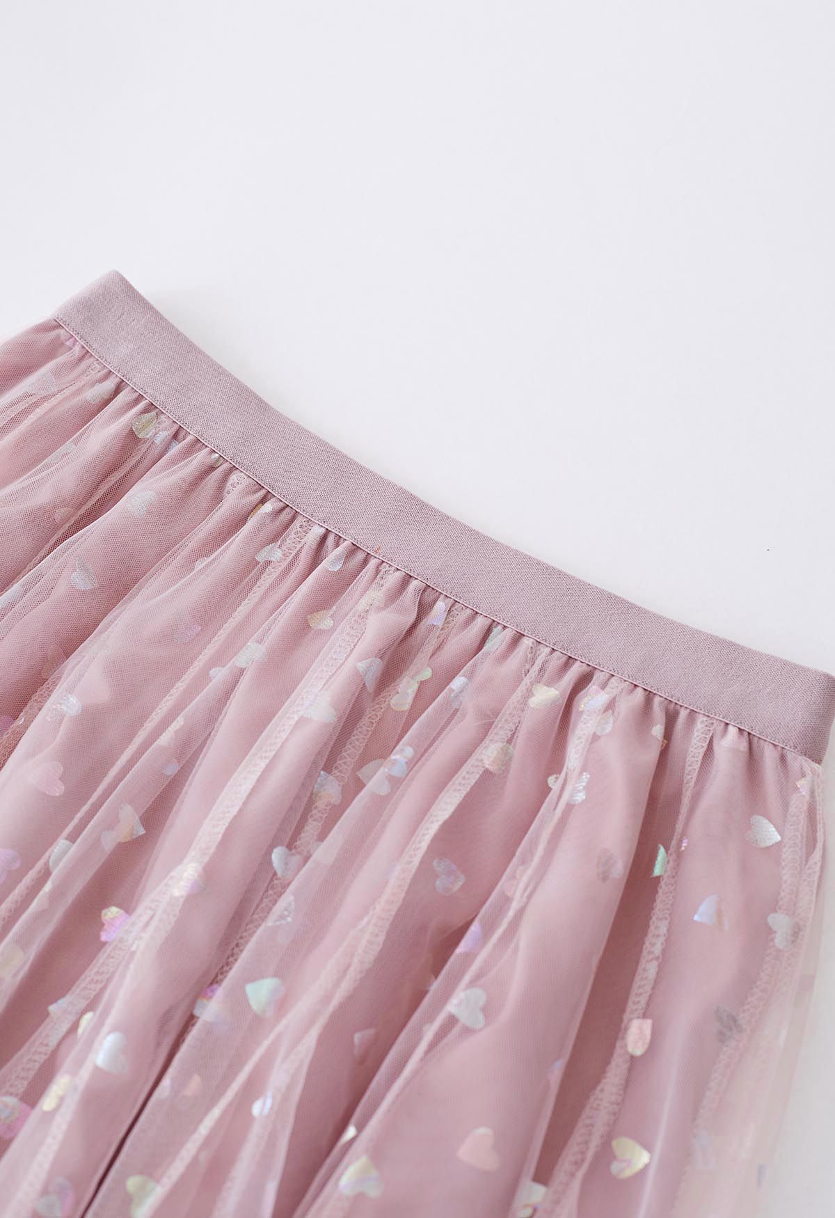 CHICWISH Women's 3D Pinky Rose Mesh Tulle Elastic Waist Skirt - Yahoo  Shopping