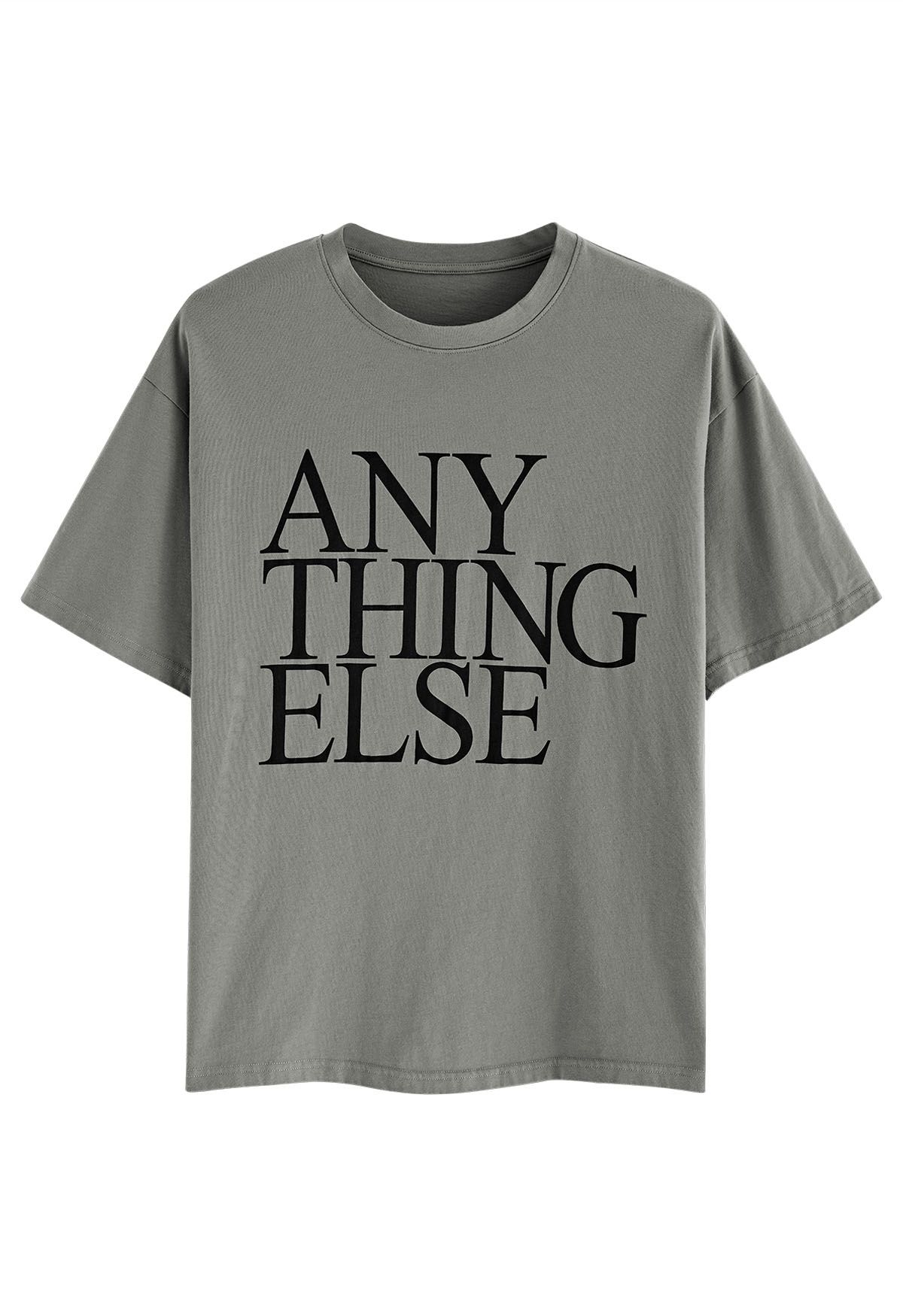 Anything Else Print Crew Neck T-Shirt