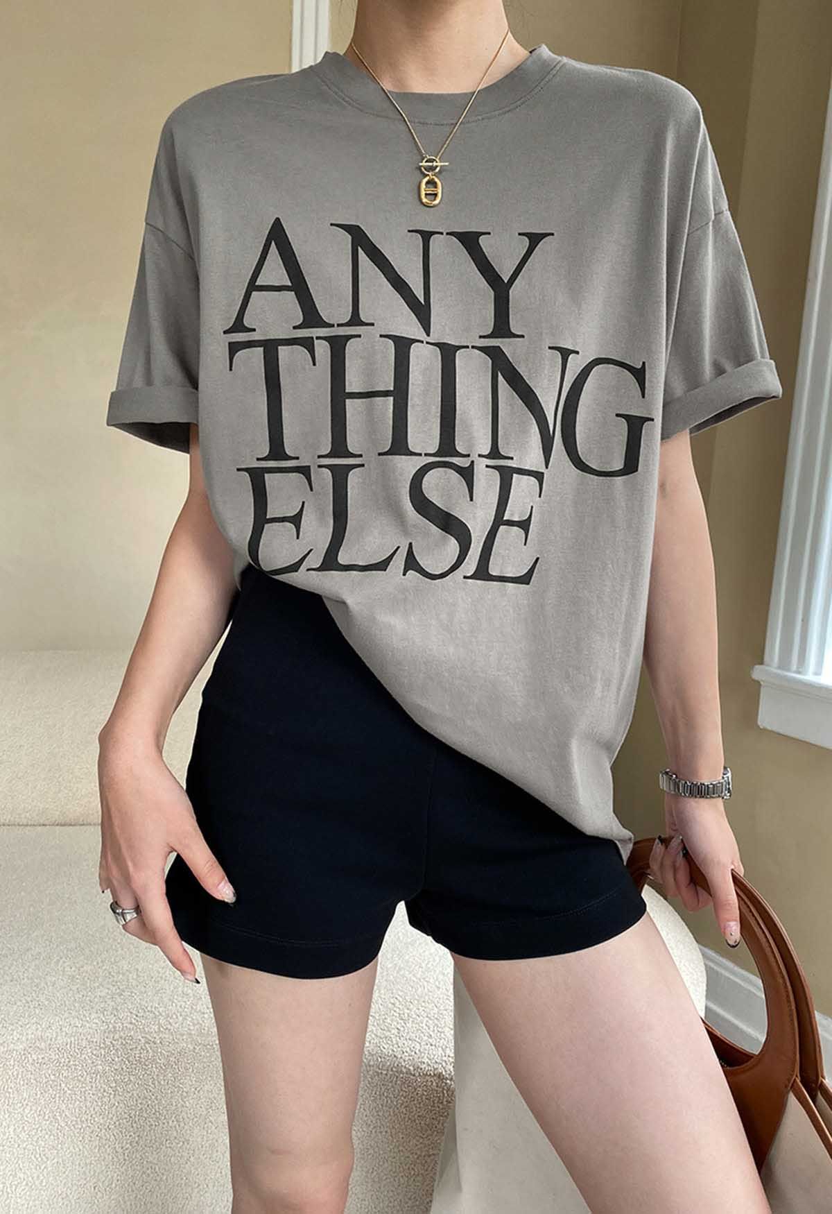 Anything Else Print Crew Neck T-Shirt