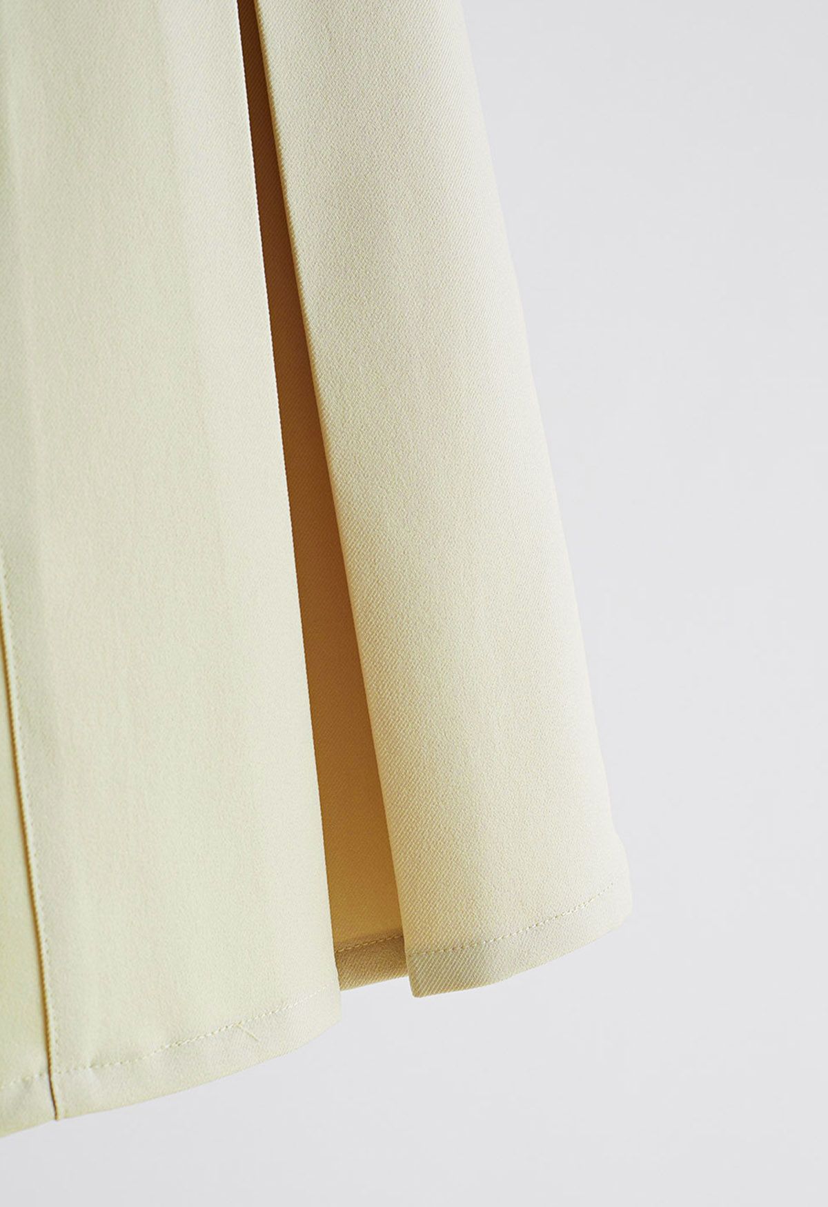 Pleated Seam Detailing A-Line Midi Skirt