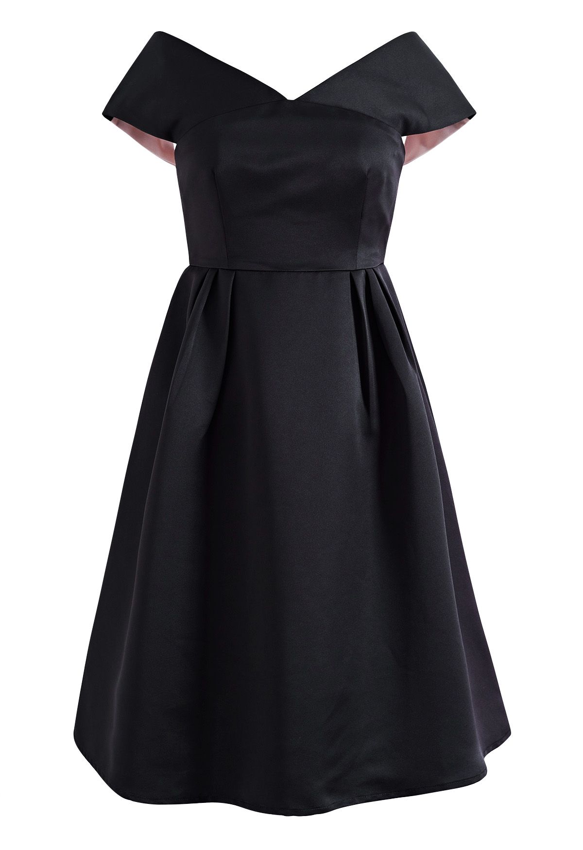 Glamorous Contrast Bowknot Back Midi Dress