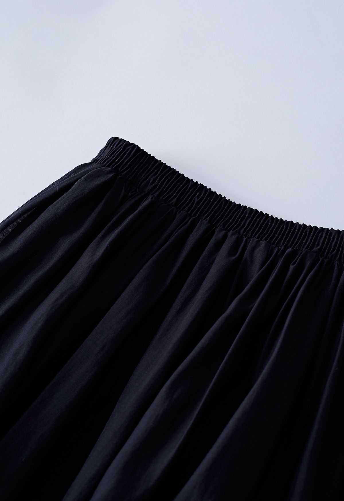 Breathable Soft A-Line Maxi Skirt in Black - Retro, Indie and Unique ...