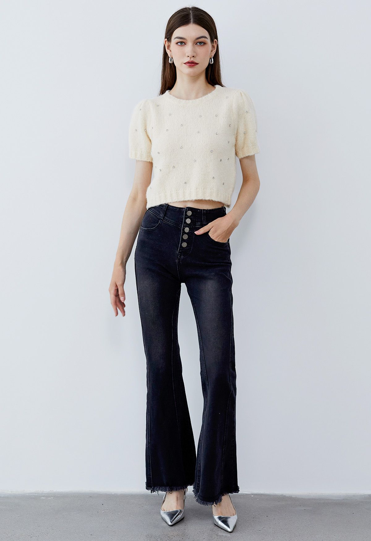 FLARE Z1975 JEANS WITH A HIGH WAIST