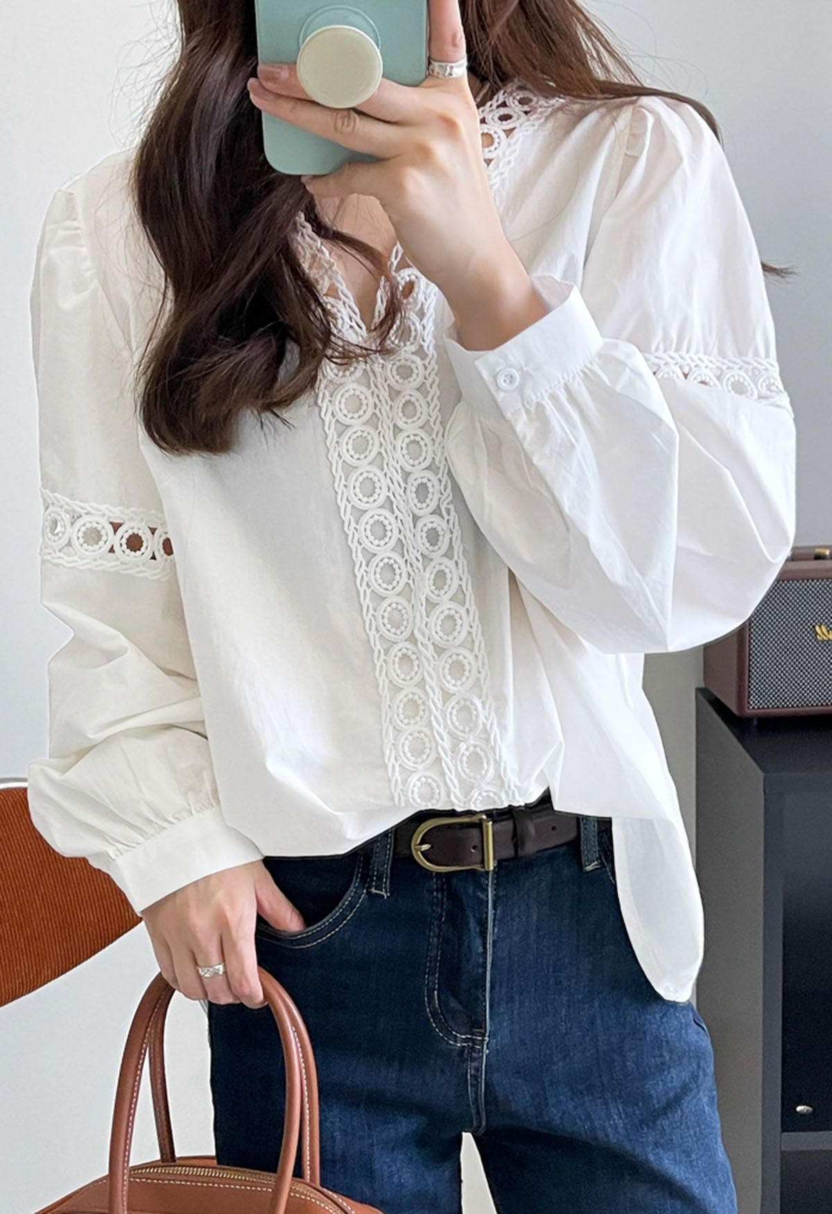 Trendy Cutwork Designer Ladies Top