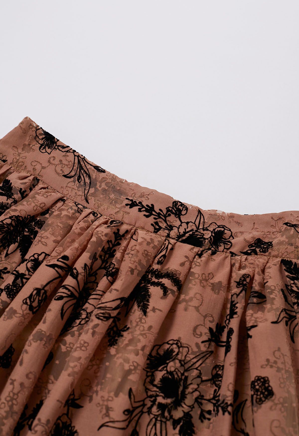 Velvet jacquard clearance skirt