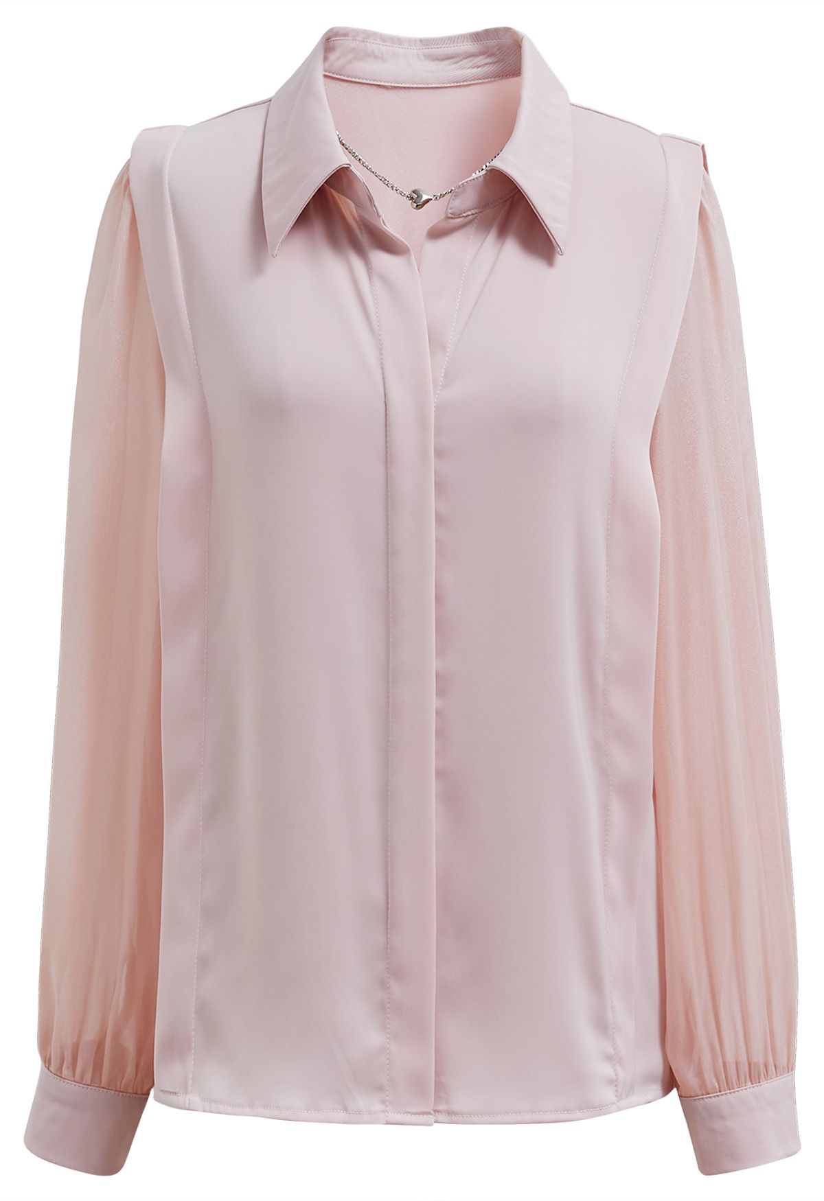 dusty pink blouse long sleeve